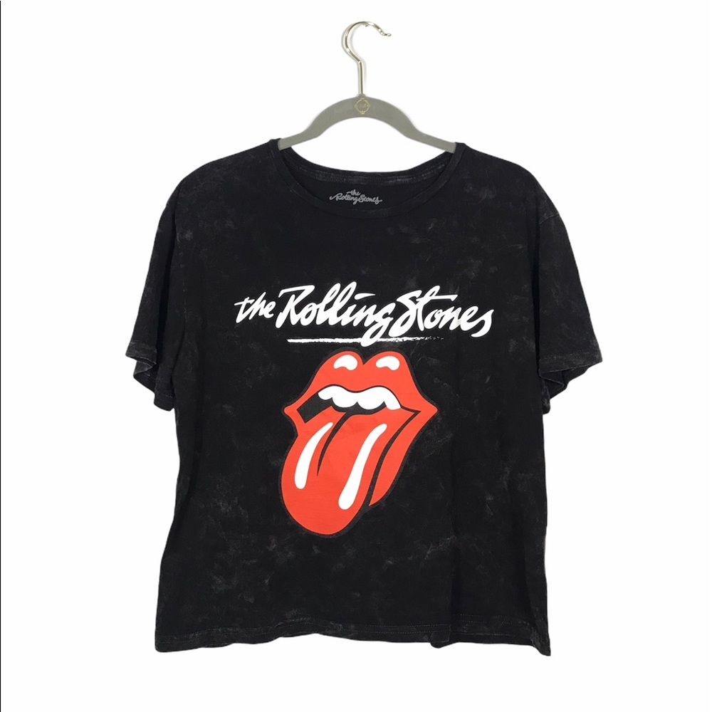 The Rolling Stones Black and Red Short Sleeve Tee